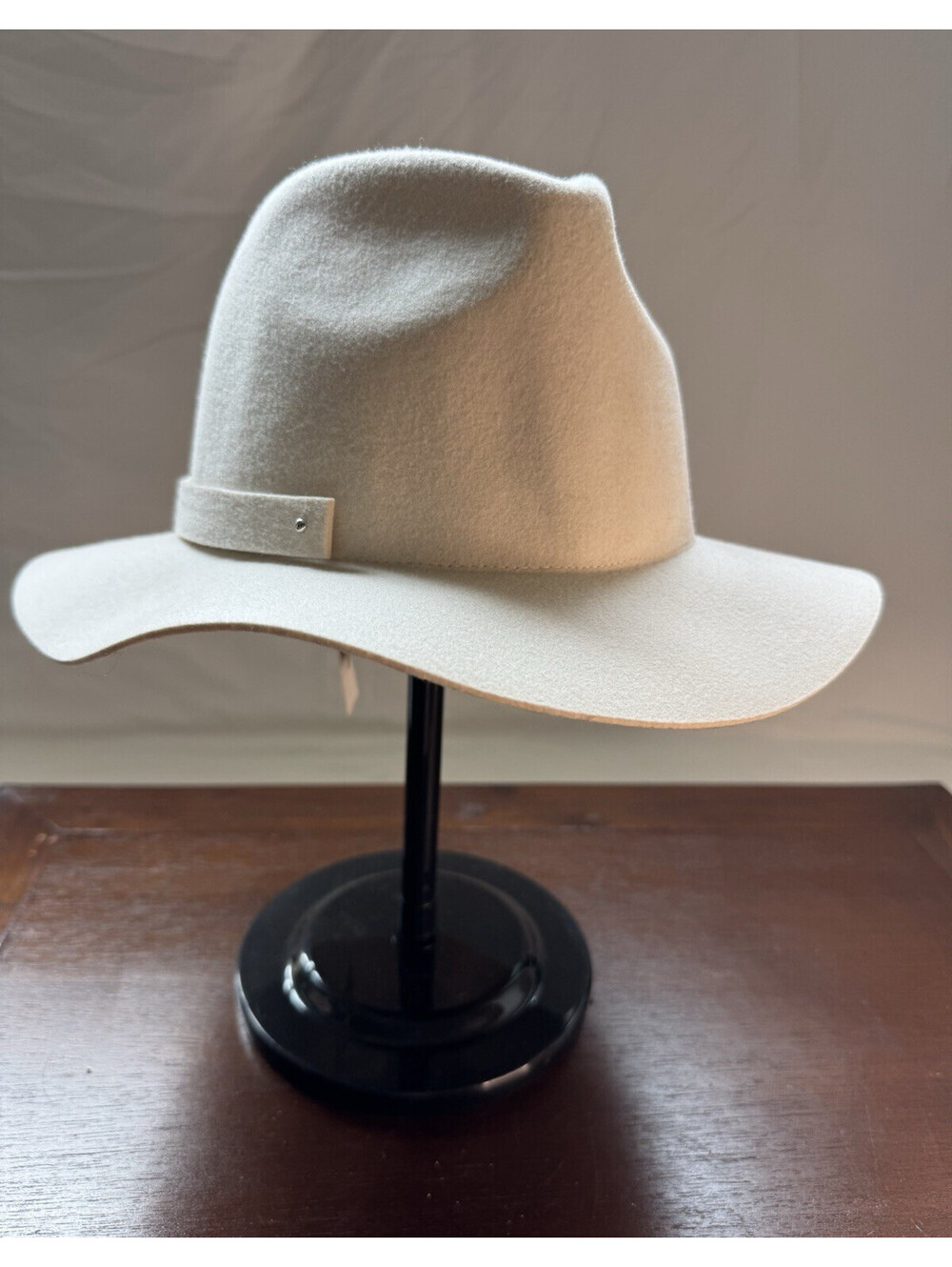 Anthropologie Women's Ivory Wool Felt Packable Fedora Hat One Size [COPY]